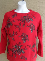 New Just My Size  Graphic 50/50 Blend Cozy Lighter Weight Sweatshirt Red 5X - £5.44 GBP