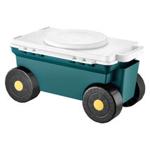 VEVOR 2-in-1 Garden Scooter 227lbs Storage Bin Lightweight for Yard Plan... - $36.90