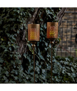 Gold Punched Metal Candle Holder Garden Stake (Set of 4) - $2,811.67 MXN