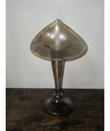 Michael Shearer Jack The Pulpit Iridescent Art Glass Vase 1980 9&quot; - $143.98