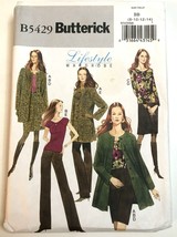 Butterick Pattern B5429 Lifestyle Wardrobe Coat Top Skirt Pants Size 8-1... - $4.42