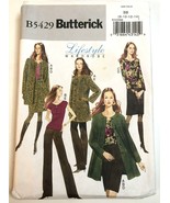 Butterick Pattern B5429 Lifestyle Wardrobe Coat Top Skirt Pants Size 8-1... - $4.90