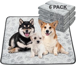 Reusable Puppy Pads, 6 Pack Washable Pee Pads For Dogs, Non Slip Wee Wee Pad, Ab - $45.99