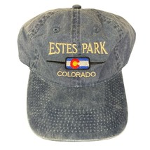 Estes Park Colorado Blue Hat Adjustable Cap Rocky Mountains Outdoor Vintage - £14.33 GBP