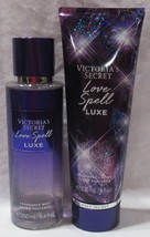 Victoria&#39;s Secret Fragrance Mist &amp; Lotion Set 2 LOVE SPELL LUXE fancy, blush - £27.17 GBP
