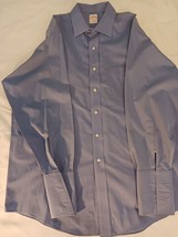 Brooks Brothers 346 Long Sleeves Spread Collar Shirt 17-34 Blue Non-Iron - $25.73