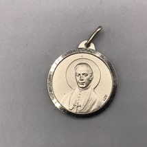Vintage Bishop John Neumann Medallion Pendant Pin made in Italy - $19.79
