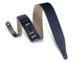 Levy&#39;s Leathers DM17-BLK Genuine Leather Guitar Strap, Black - $25.43