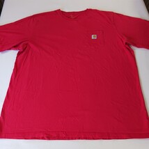 Carhartt K87 600 Men's Red Heavyweight Short Sleeve Cotton T-Shirt Size 3XL Tall image 9