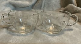 Vintage Hazel Atlas Clear Glass Informal Teardrop Snack Cup 2.5” - $17.24