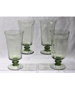 Vintage LENOX 6.75&quot; Iced Tea ANTIQUE GREEN Beverage Glass - NEW UNUSED S... - $76.98