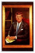 John F Kennedy Portrait by Morris Katz UNP Chrome Postcard I19 - £2.29 GBP