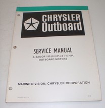 Chrysler Outboard Service Manual 6, Sailor 150 (6 HP) &amp; 7.5 HP - $18.98