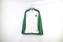 Vintage Nike Mens Small Team Issued Michigan State University Basketball Jacket - £77.83 GBP