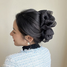Double-Sided Bubble Mesh Organza Butterfly Bow Hair Claw - £3.13 GBP