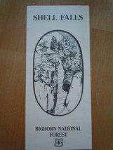 Shell Falls Bighorn National Forest Wyoming Brochure - $3.99
