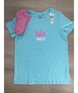 Hue Aqua Queen T-Shirt Size Medium With Pink Socks - £7.41 GBP