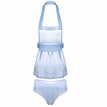 Gingham Print Apron Lingerie Set - $20.39