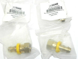 LOT OF 4 NEW 5A246B LOCK BARB 3/8&#39;&#39; to 3/8&#39;&#39; FEMALE - £18.02 GBP