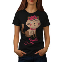 Frida Kahlo Cat Shirt Funny Women T-shirt - £10.38 GBP