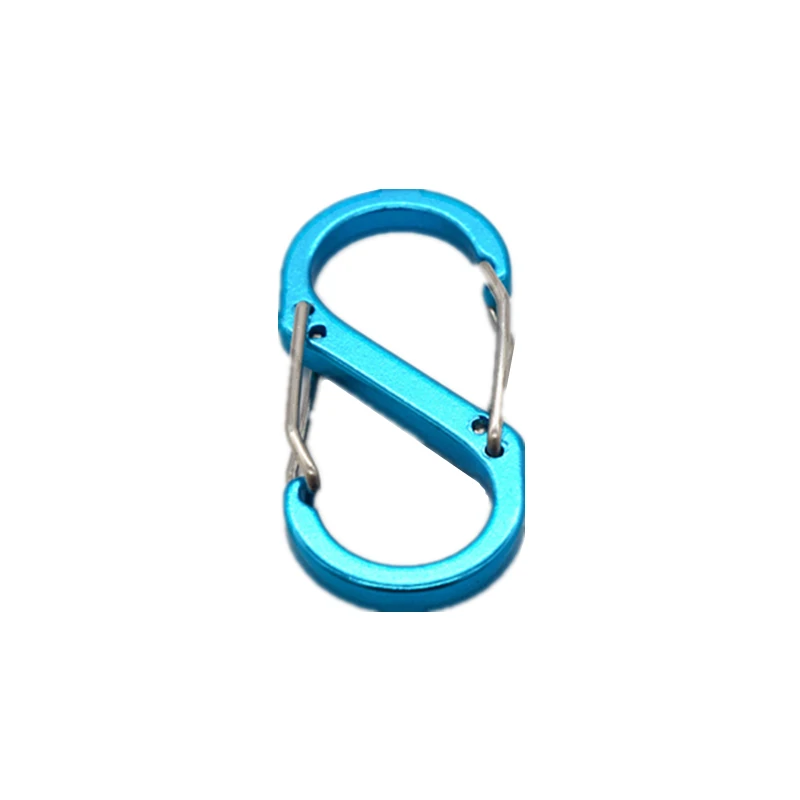 Sporting Spring Hook Aluminum Alloy Carabiner Spring Clasp Outdoor Backpack Camp - £23.55 GBP