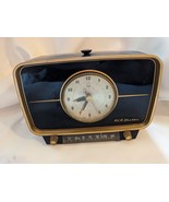 1954 RCA Victor Bakelite Tube Radio Alarm Clock Debonaire Deco 5-C-581 - $148.46