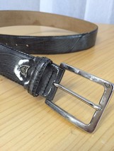 Paolo Da Ponte Mens Belt Italy Gray Leather Belt NWT $195 - £39.56 GBP