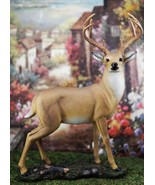 Ebros Gift Wildlife 8 Point Trophy Buck Statue 15&quot; H Whitetail Deer Figu... - $65.35 CAD