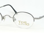 Vintage TOP 10 951-9 GRAY-SILVER /BLACK EYEGLASSES GLASSES FRAME 41-24-1... - $87.31