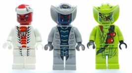 Lego Ninjago Minifigures Lot 3 Snappa Rattla Lasha 70588 9442 9441 - £10.94 GBP