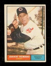 Vintage 1961 TOPPS Baseball Trading Card #5 JOHN ROMANO Cleveland Indians - £7.93 GBP
