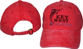 RFCO Key West Blue Marlin Red Jeans Washed Style Ball Cap Hat - £7.43 GBP