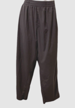 Tek Gear Mens Athletic Pants Size XL Gray Drawstring Waist Neon Green Stripe - £9.25 GBP