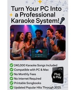 Professional System with 240,000 Collection -  Karaoke Player for PC and... - $249.00