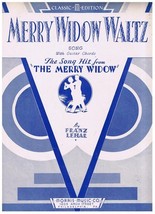 Merry Widow Waltz Sheet Music Franz Lehar - $4.91 CAD