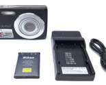 Nikon Coolpix S200 Black Digital Camera 3x Zoom 7.1 Megapixels TESTED - £68.80 GBP