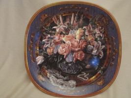 ROSES collector plate DREAMS TO GATHER Renee McGinnis FLORAL Bouquet LILY - £15.80 GBP