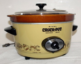 Rival 3350 Slow Cook 5-Qt Crock Pot ~ Removable Vessel + Vented Plastic Lid - $19.99