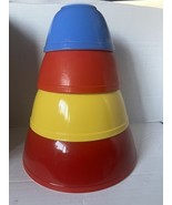 Vintage Pyrex Primary Colors Nesting Bowl Set 401, 402,  403 &amp; 404. - €127,41 EUR