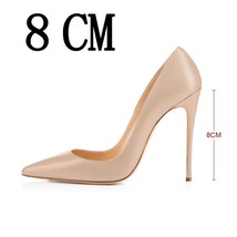 Onlymaker Women&#39;s Pointed Toe 8CM  High Heel Slip On Stiletto Pumps Large Size R - £69.04 GBP