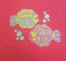 Kid&#39;s T Shirt Colorful Tropical Fish Child&#39;s Children&#39;s Youth Sm Pink NW... - $9.49