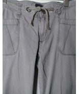 North Face Drawstring Button Leg Semi-Wide Leg Cotton Pants Size 8 Pocke... - £15.76 GBP