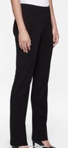 Misook Women&#39;s Pants Dark Black Stretch Side Zip Cuffed Size 10 X 29 NWT - £150.78 GBP
