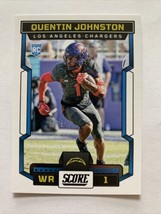 2023 Panini Score Rookie Quentin Johnston #345 Los Angeles Chargers - £1.42 GBP