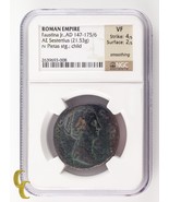Roman Empire Faustina Jr. AD 147-175/6 AE Sestertius NGC VF Strike: 4/5 ... - £815.54 GBP