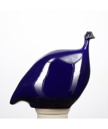 Les Ceramiques de Lussan Small Ceramic Guinea Fowl - Solid Blue - €157,71 EUR