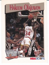 M) 1991-92 NBA Hoops Basketball Card - Hakeem Olajuwon #467 - £1.54 GBP