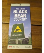 You Are In Black Bear Country Canada Brochure - €8,59 EUR
