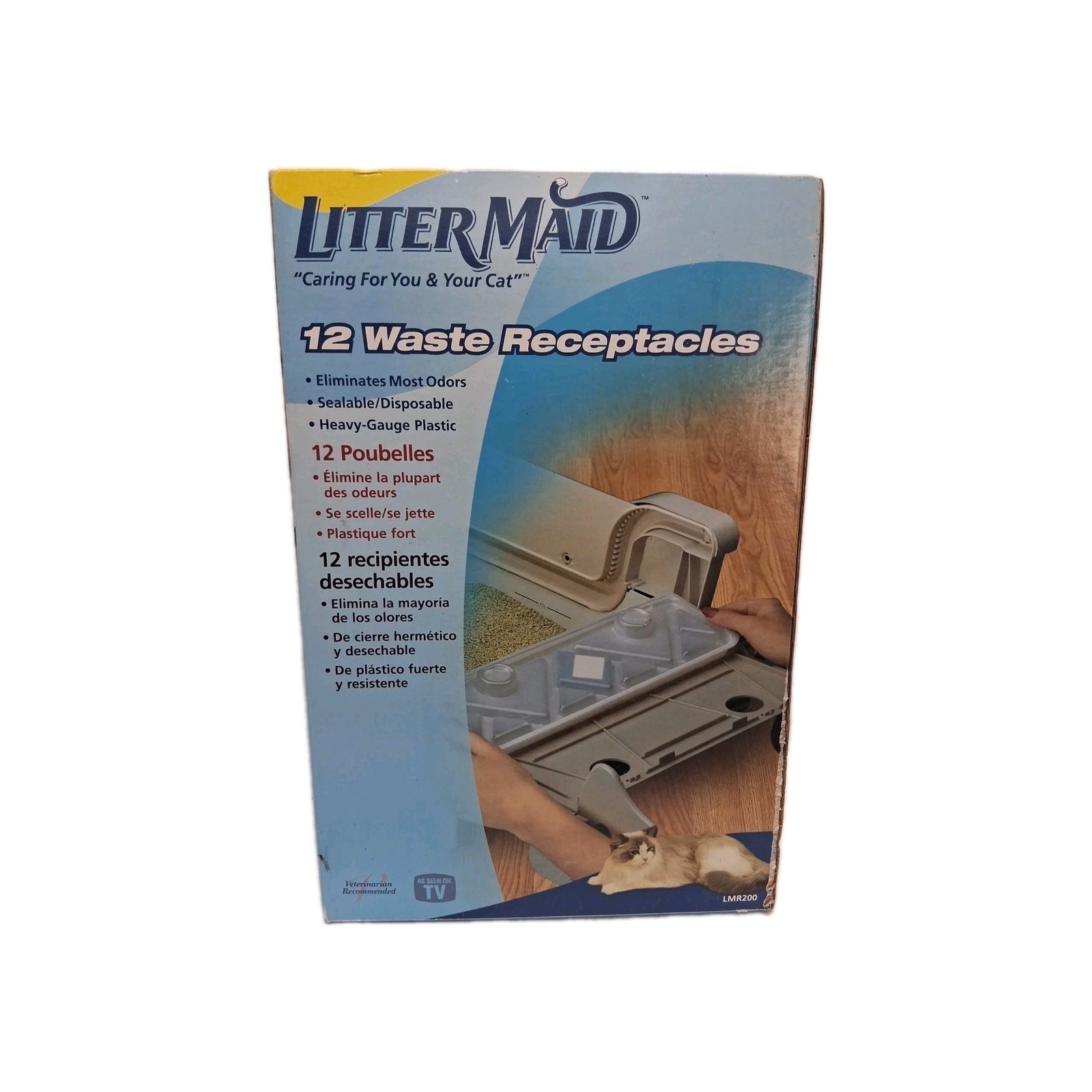Litter-Maid Waste Receptacles LMR200 Auto Self Cleaning Litter Box 12 Co... - $29.65