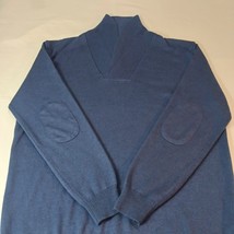 Mens Paulo Solari Modern Fit Men's 2XL Sweater VGUC Elbow Patches Shawl Collar image 14